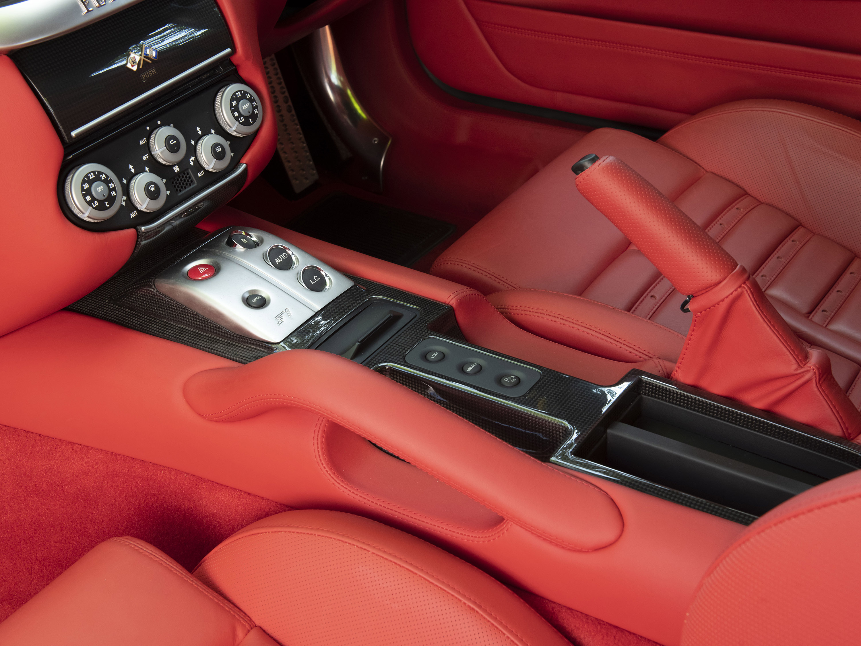 Tapis de Sol Voiture Tappetini pour Ferrari 599 Gtb Foncé Rouge